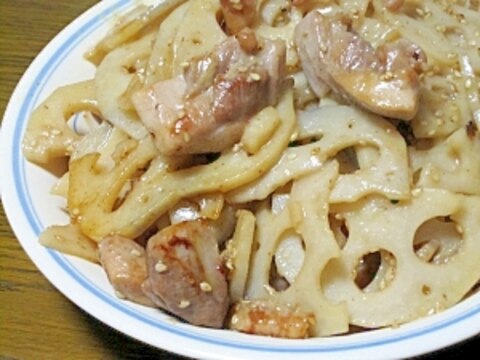 うまいっ！塩麹で鶏もも肉と蓮根の簡単さっぱり炒め